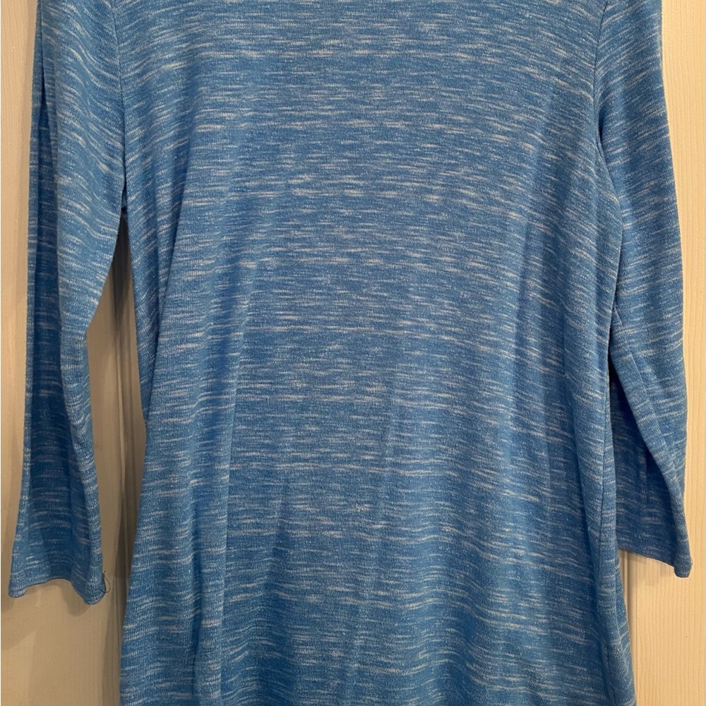 St. John's Bay Blue Fitted Tunic Top